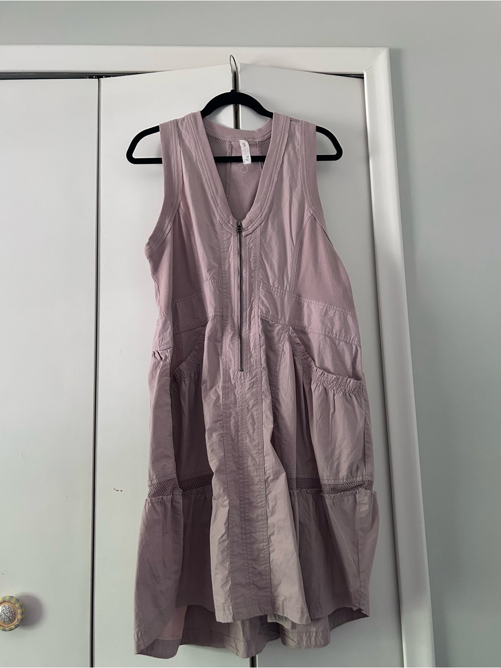NWT Anthropologie Daily Practice  Sleeveless Zip-Front Midi Dress